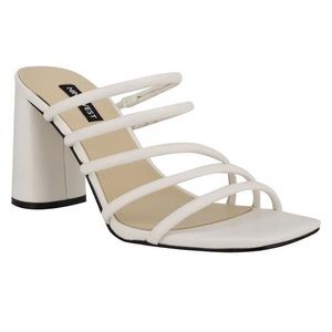 Nine West White Strappy Heel